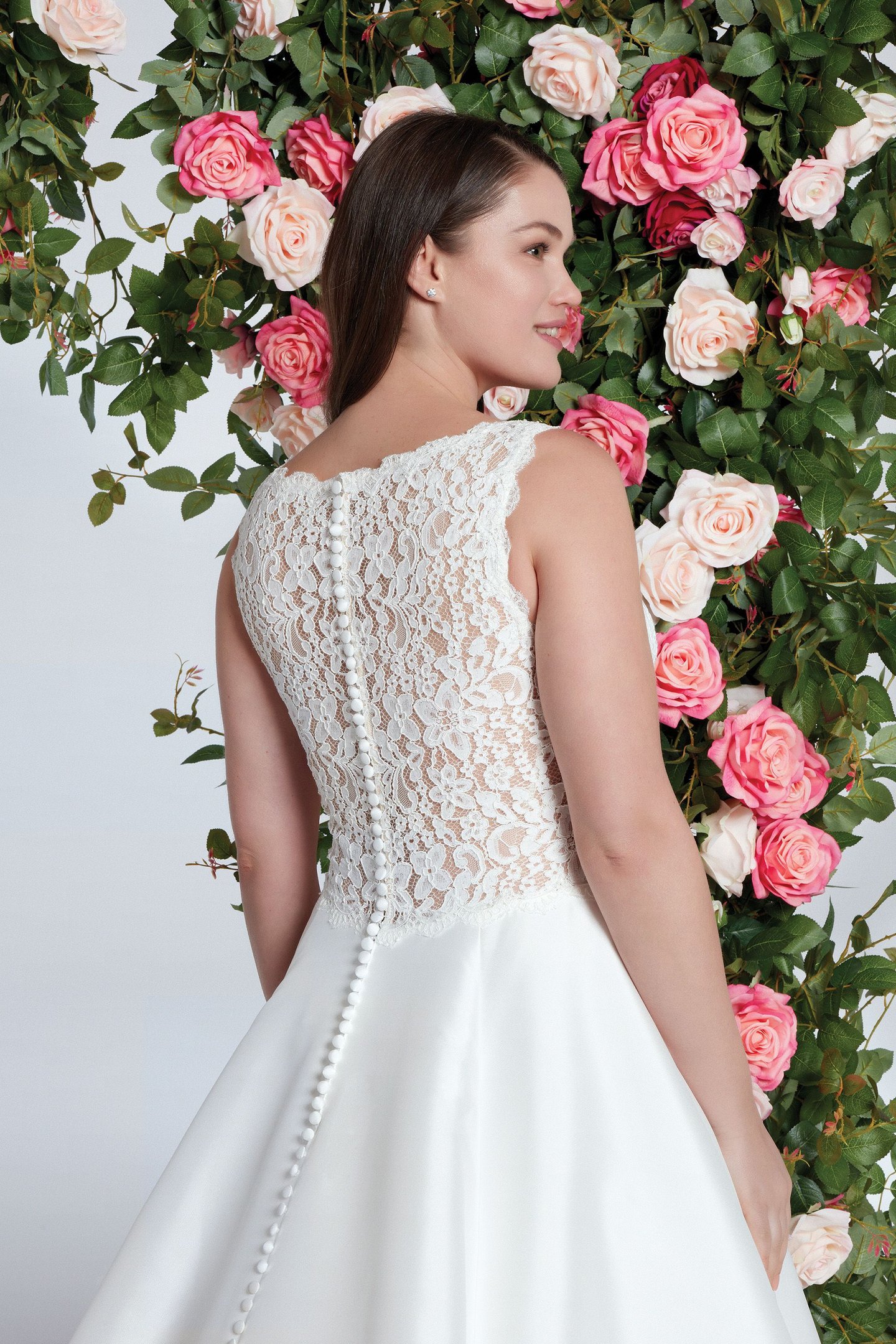 Sweetheart Gowns Style 1136 Corded Lace and Mikado Dress with Pockets