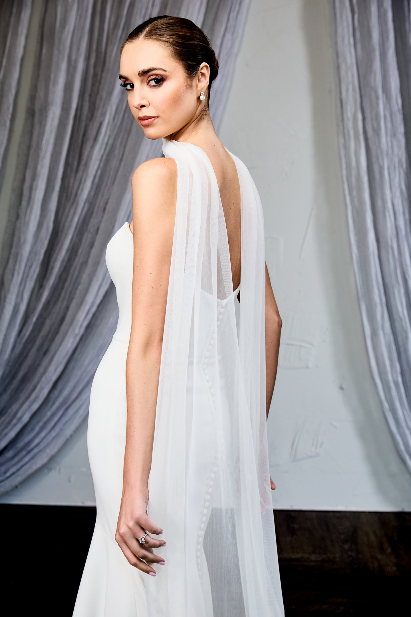 Thanks & Goodluck Style TG1142 Stretch Tulle Neck Scarf