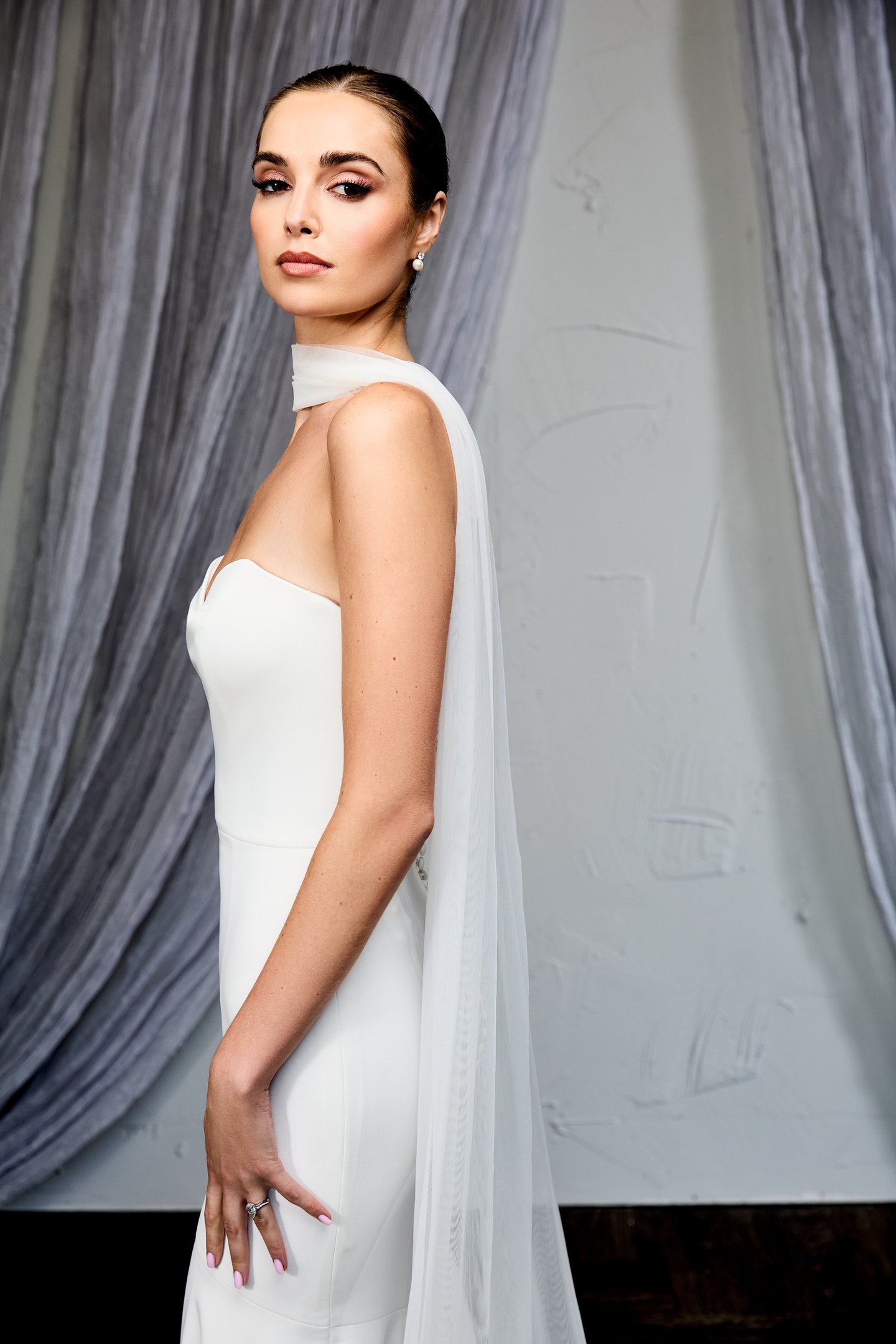 Thanks & Goodluck Style TG1142 Stretch Tulle Neck Scarf