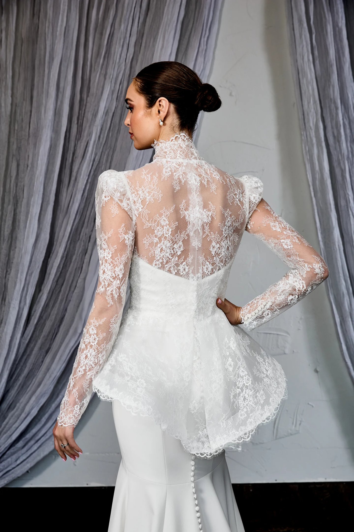 long sleeve lace jacket wedding dress Long Sleeve Lace Jacket