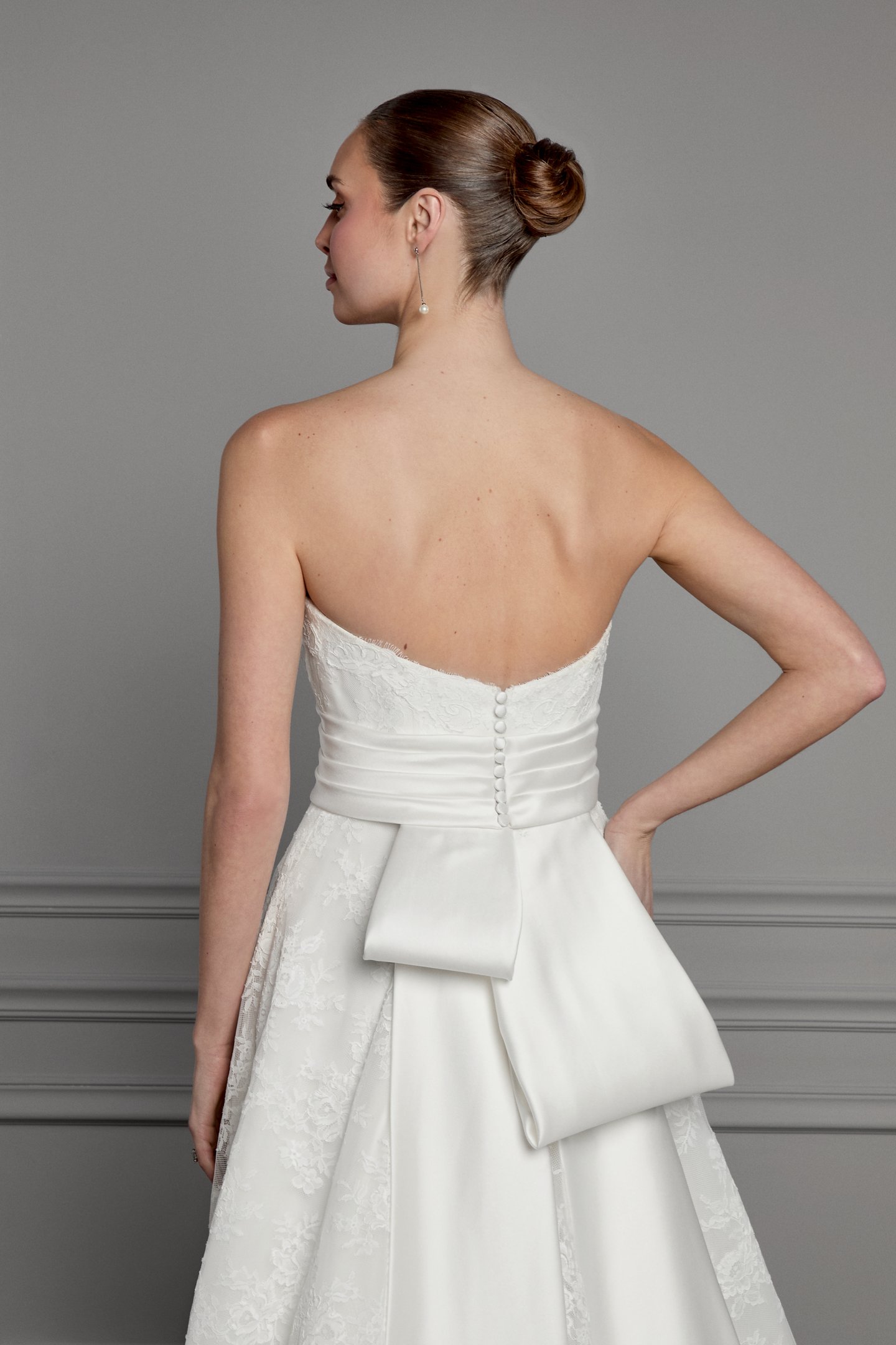 Thanks & Goodluck Style TG1171 Pleated Mikado Cummerbund Belt with Self Tie Bow at Back