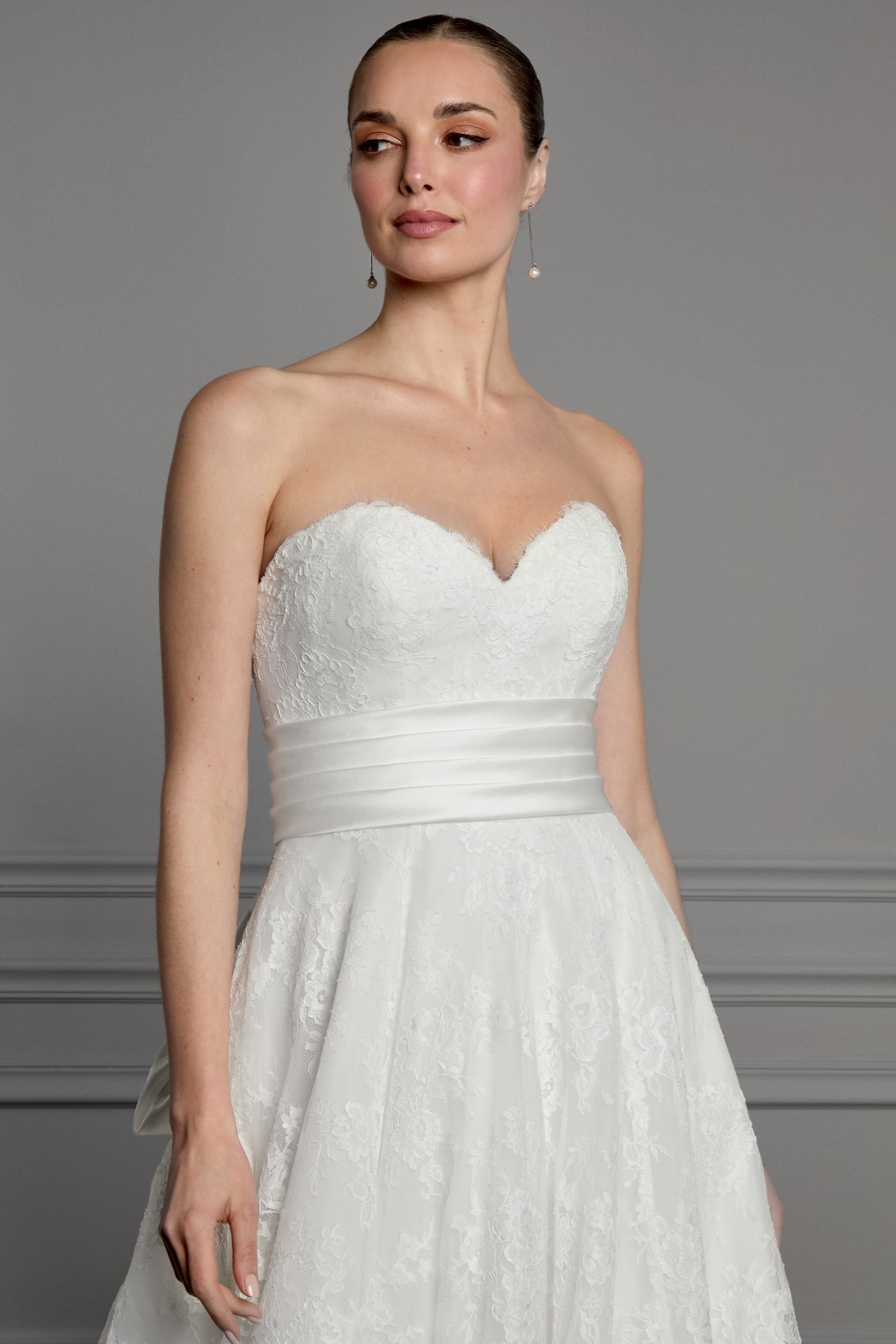 Thanks & Goodluck Style TG1171 Pleated Mikado Cummerbund Belt with Self Tie Bow at Back