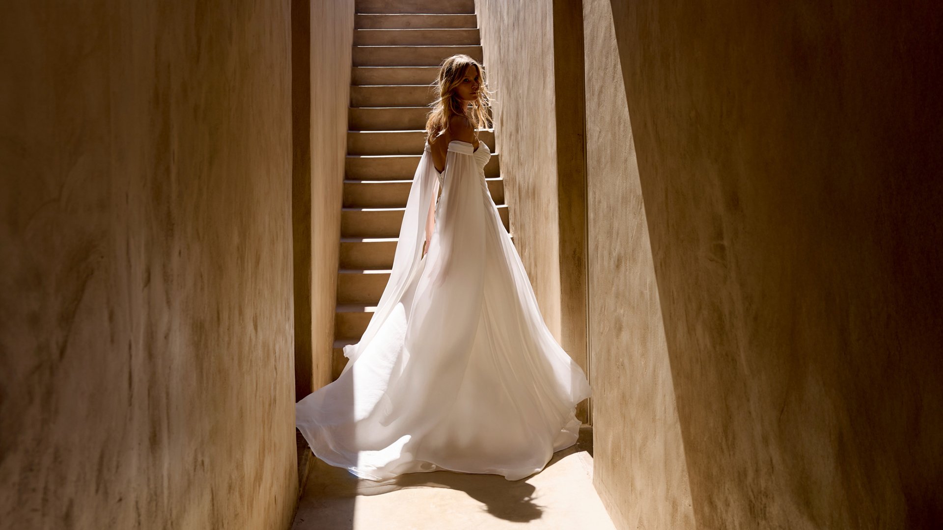 Lillian West Style 66441 Chiffon A-Line Gown with Sweetheart Neckline and Ruched Bodice
