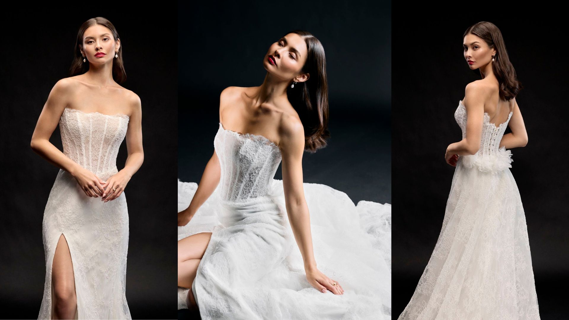 Justin Alexander Signature Style 99346 EIRA Mikado Ball Gown with Corset Back and Princess Seaming