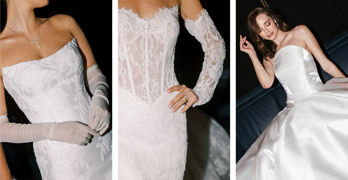 From quiet, refined silhouettes to sweeping skirts and dramatic volume, the collection follows a natural progression of confidence, romance and self-expression