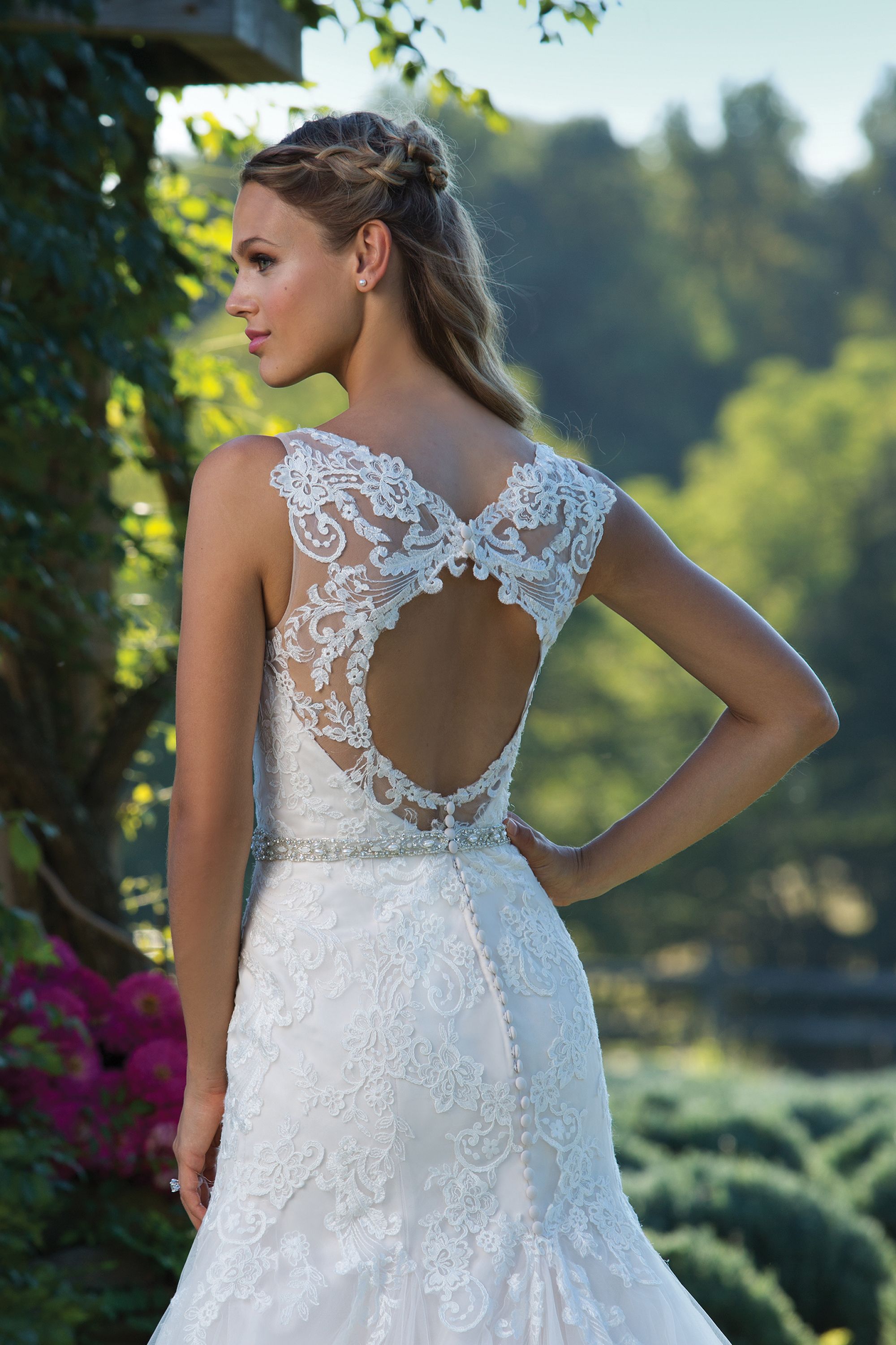 Sincerity Bridal Style 3978B Crystal Beaded Sized Belt