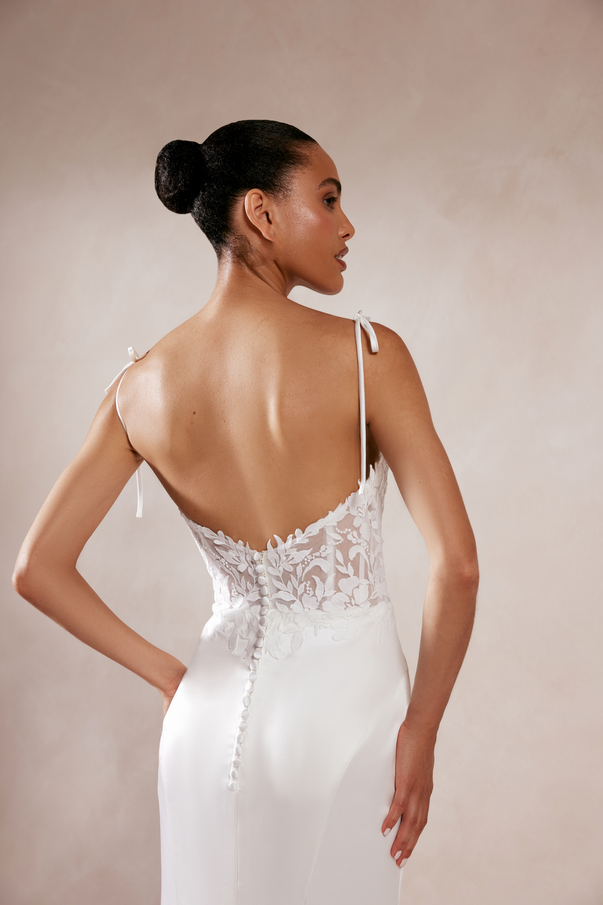 Adore by Justin Alexander Style 11385 Akemi Fit and Flare Gown with Matte Lace Embroidered Bodice
