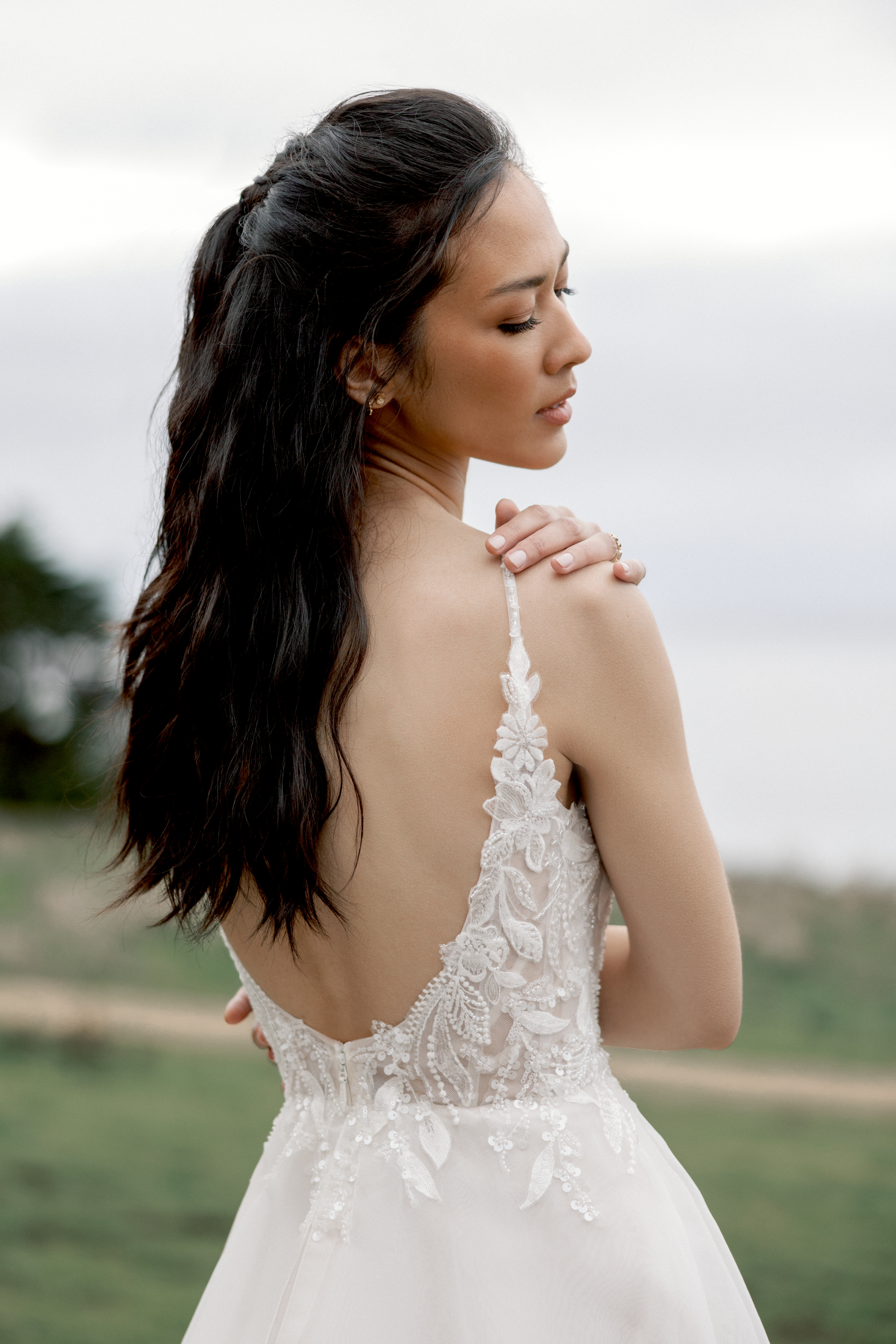 Adore by Justin Alexander Style 11422 Cecily Sparkling Organza A-Line Gown with Square Neckline and Low Scoop Back
