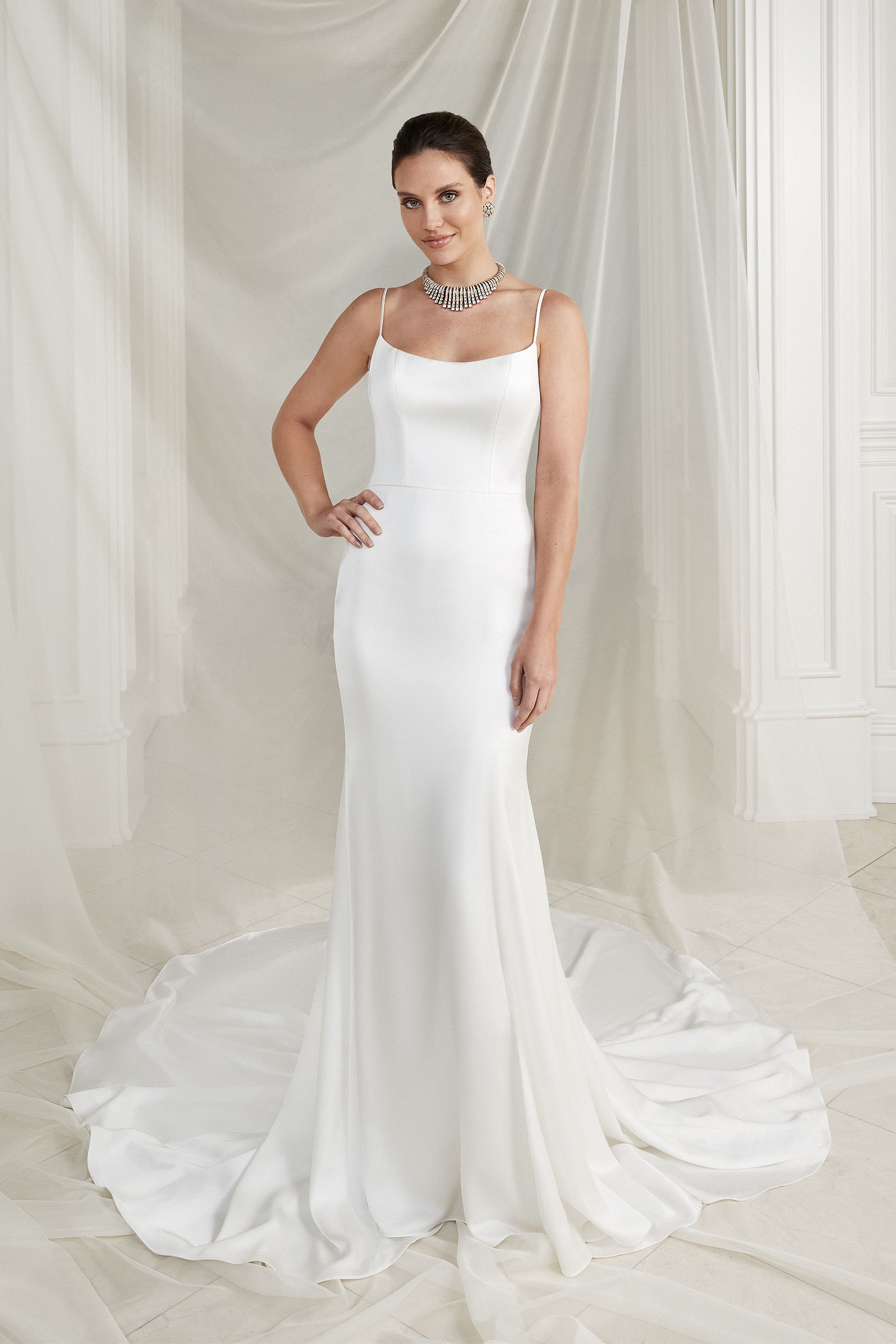 Charmeuse wedding dress online