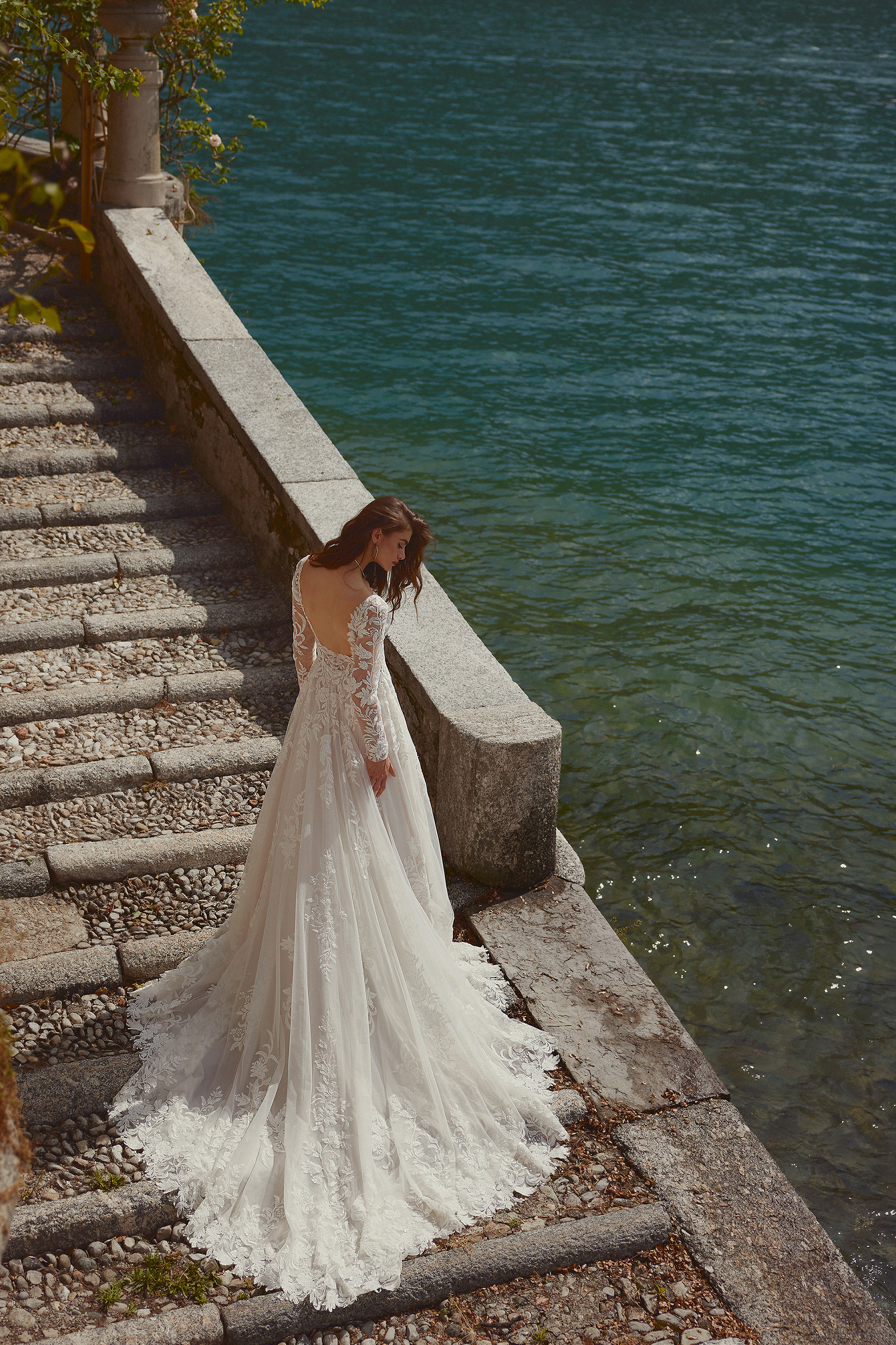 Justin Alexander Style 88393SL Isley Sleeves Detachable Long Sleeves with Sequined Beaded Lace Appliqués