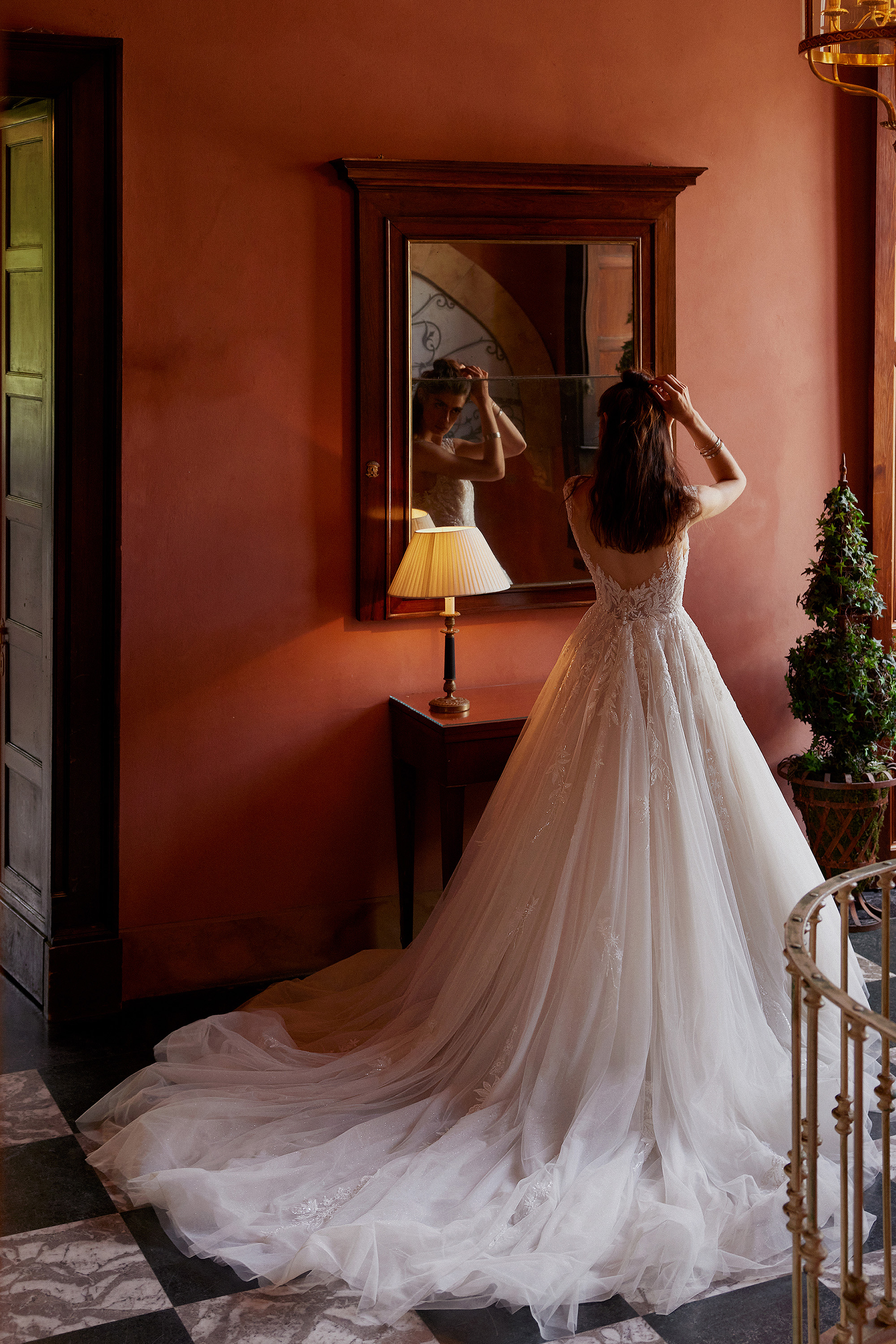 Justin Alexander Style 88402 Idina Sparkle Tulle Ball Gown with Cap Sleeves and V-Back