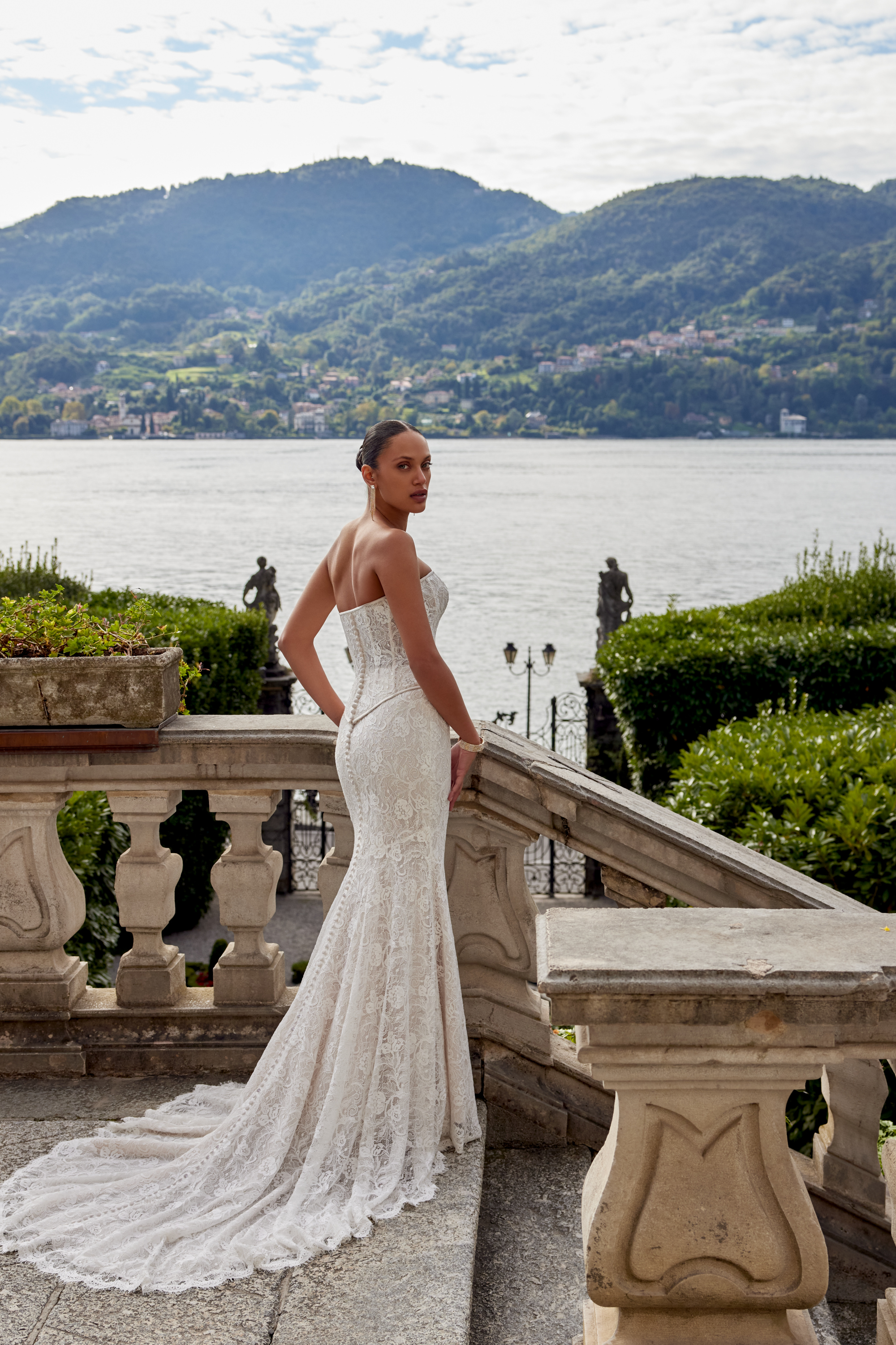 Keeley Skirt: Allover Corded Lace Fit and Flare Skirt | Justin