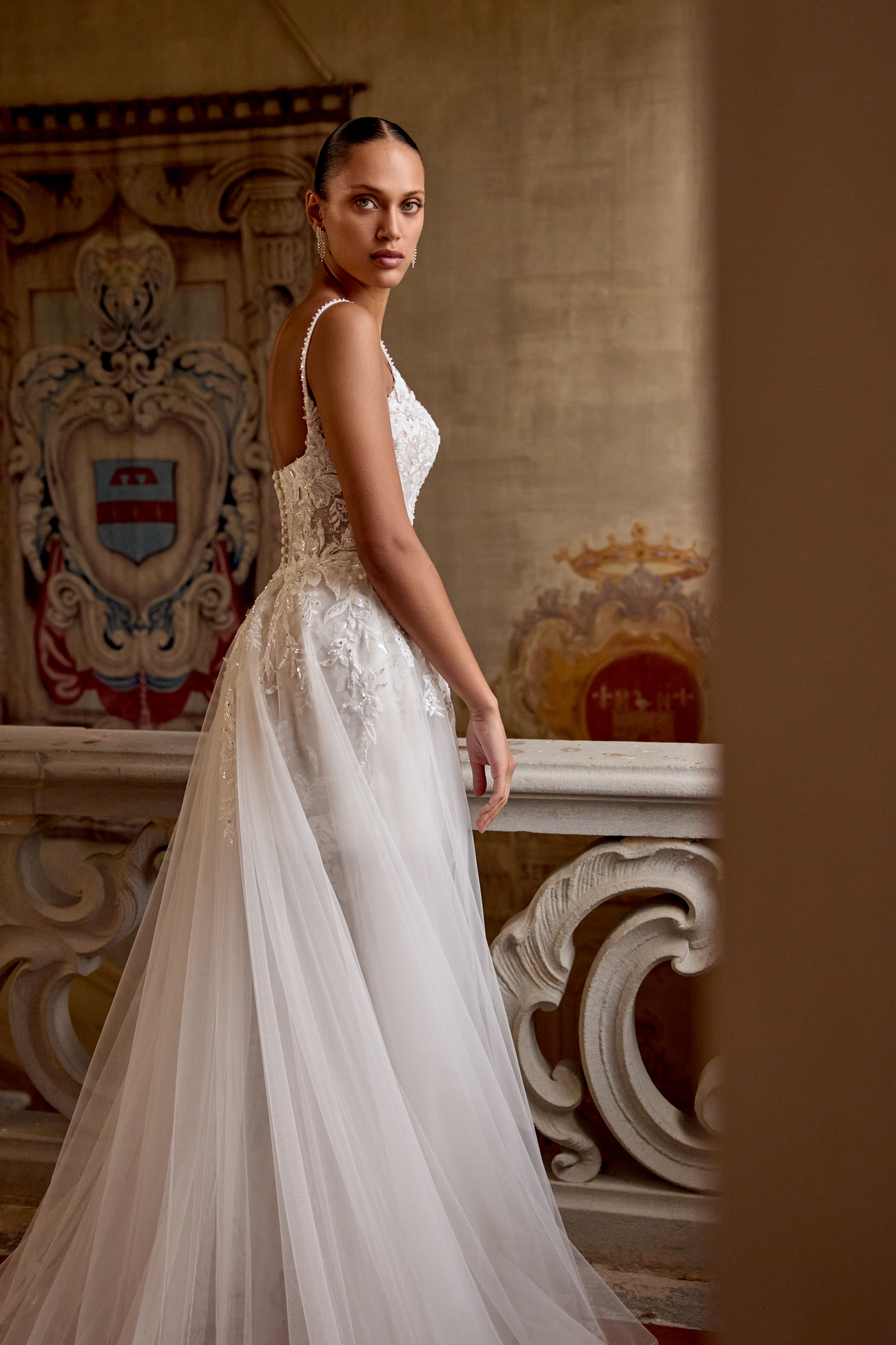 Justin Alexander Style 88461 Sparkling Fitted Mini Dress with Square Neckline and Beaded Straps