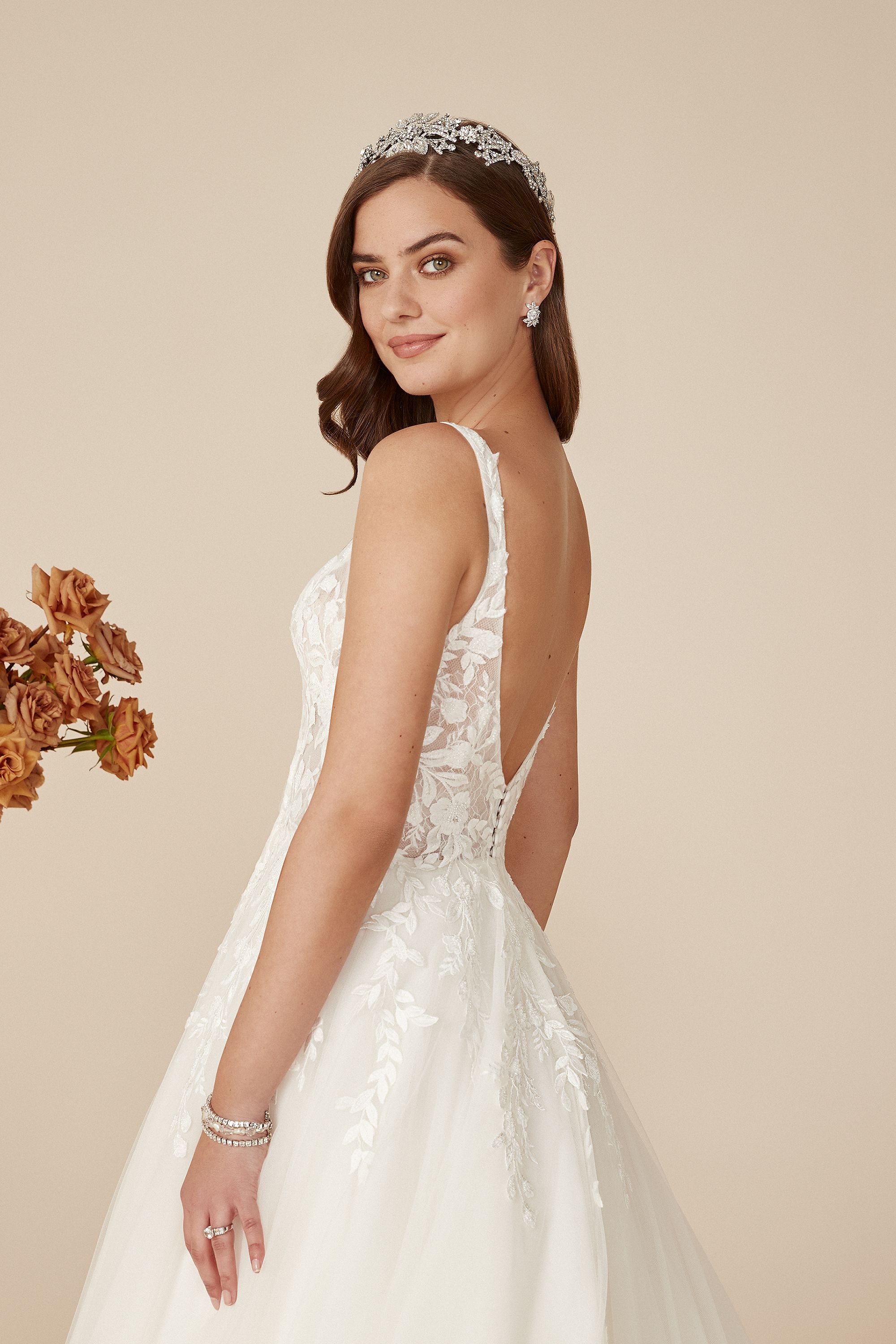 Justin Alexander Style 88244 Dreama Square Neck Tulle Ball Gown with Beaded Appliqués
