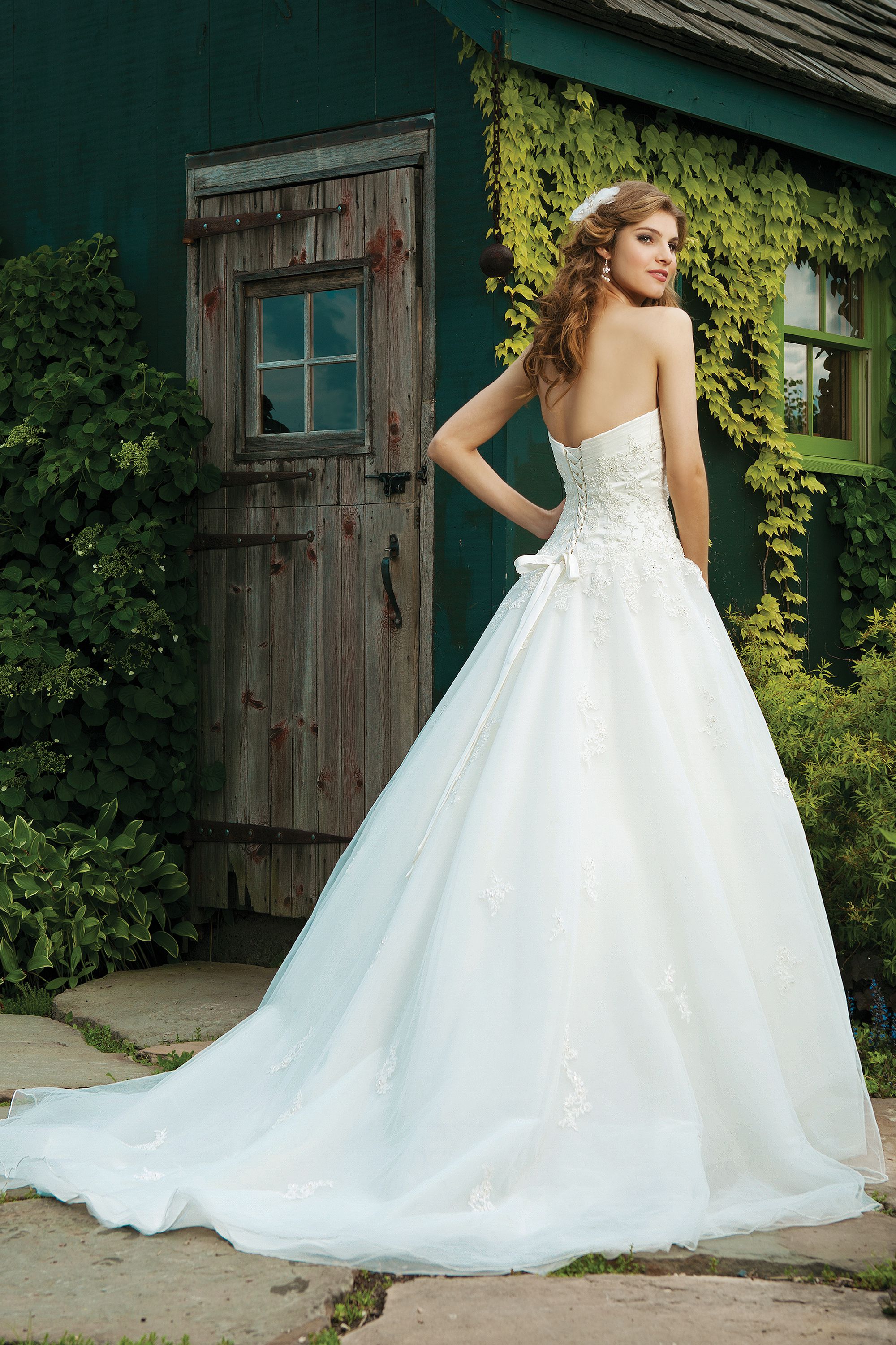 Sincerity Bridal Strapless Tulle Ball Gown